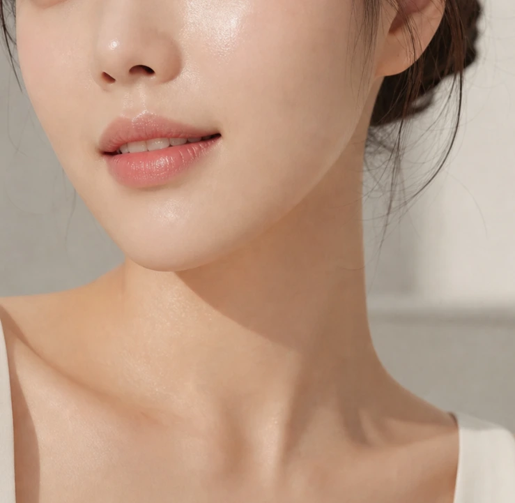 Hydrated Korean glass skin — the result of a water-first routine