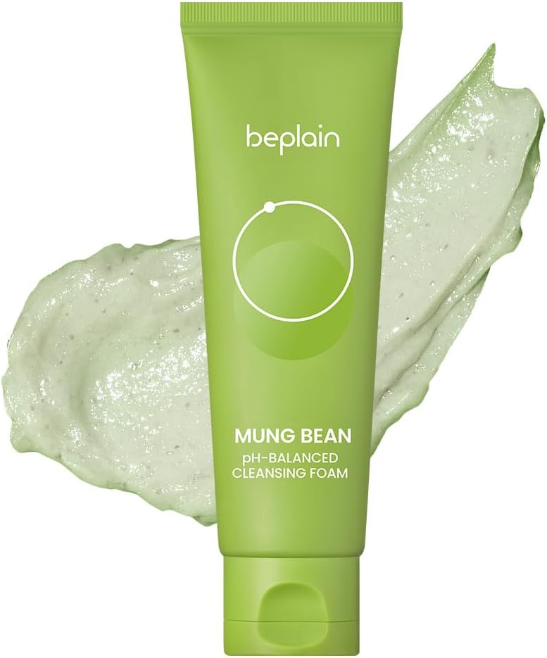 Mung Bean pH-Balanced Cleansing Foam for Sensitive Skin, 2.7 fl oz | Fragrance-Free, Non-Comedogenic Tested, Deep Pore F